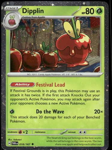 Pokemon karten dipplin 018 167 - karten,