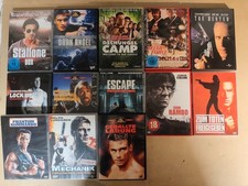 Action Superstar 80er 90er DVD 15x Film Stallone Lundgren van Damme Norris FSK18