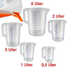 Messbecher Meßkanne Meßbecher 0,5 1 2 3 5 liter 500 1000 2000 3000 5000 ml NEU