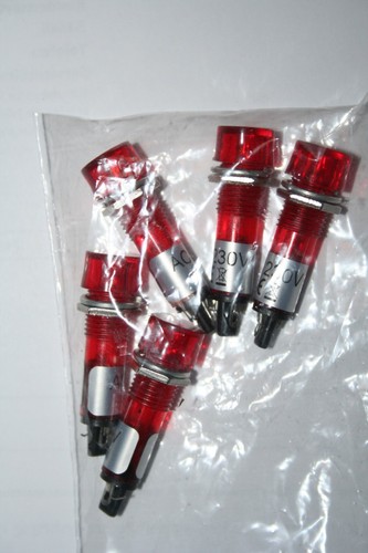 Signallampe 9mm 230v rot 5 - ø, (5