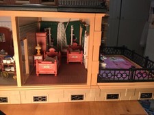 PLAYMOBIL 5319 * Schlafzimmer zu Nostalgie Puppenhaus 5305 5300 5321 rosa Serie