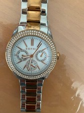 Damenuhr ESPRIT ROSE`GOLD - SILBER (Edelstahl) mit Zirkonia Steinchen