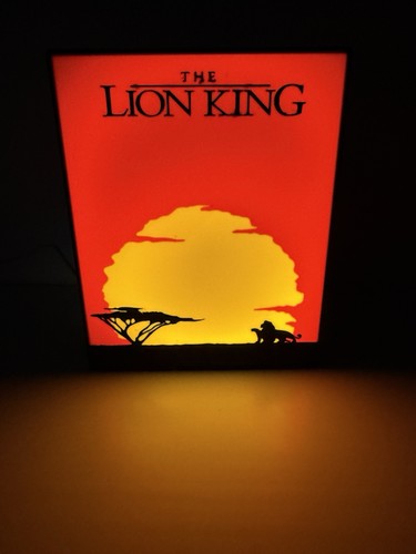 König der löwen leuchtkasten - der,