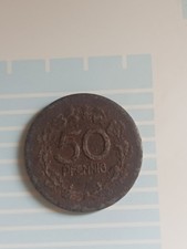 50-Pfennig-Münze von 1918 für den Kriegsfall