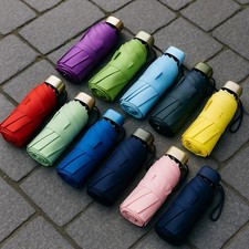 Ultraleicht Regenschirm Mini Taschenschirm Reiseschirm Kompakt klein leicht