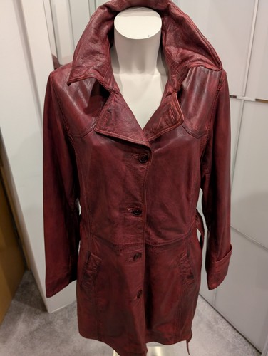 Damen lederjacke mantel l - damen, gr.