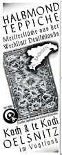 Halbmond Teppiche Koch & te Kock Oelsnitz Reklame 1937 Jagdteppich Werbung