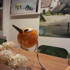 Keramik Kunstaktion Vgelschwarm 15 cm Zum AUFHÄNGEN NEU UNIKAT Deko Geschenk Top