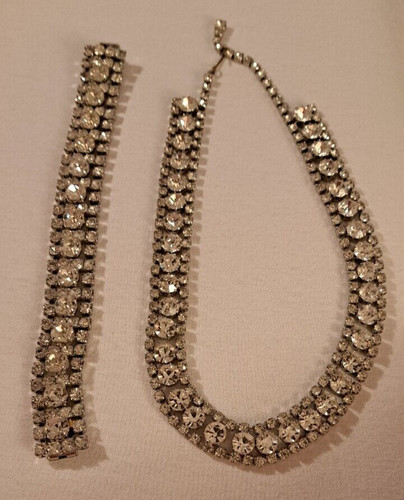 Vintage strass schmuckset - vintage,