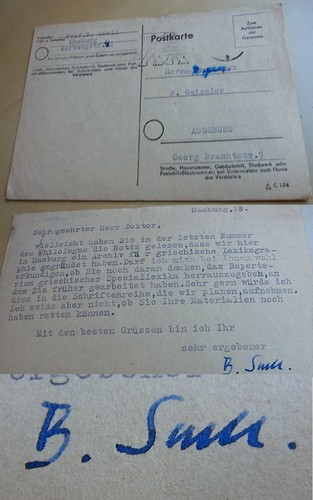 Philologe gräzist bruno - &,