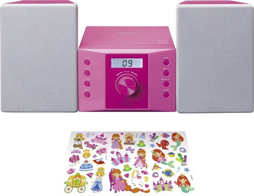Lenco stereoanlage 013 - stereoanlage, pink