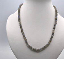 Labradorit Kette in Rondell