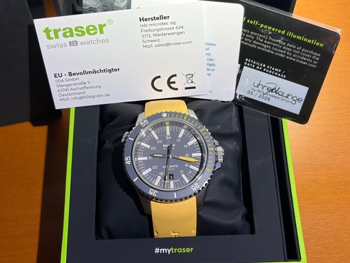 Traser p67 diver yellow strap - p67,