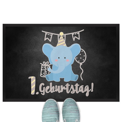 Geburtstag blauer elefant - 1.,