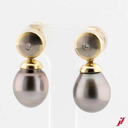 18k yellow gold stud earrings - 18k,