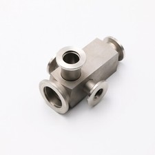 Vakuum-Verteiler ISO-KF DN 25 mit 2x ISO-KF DN 10 + 2x ISO-KF DN 16