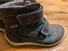 halbhohe Übergangsstiefel Gr. 28 Jungen, Wildleder, grau, petrol, Richter