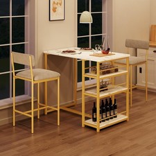 3-teilig Bartisch + 2x