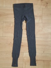 ? NEU TCM Tchibo Warme Winter Leggings Knöpfe Gold Casual Look S/M 36/38 Damen