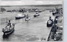 50619281 - 2300 Kiel gel. 29.08.62, Schleuse, Nord-Ostsee-Kanal, Schiff Kiel