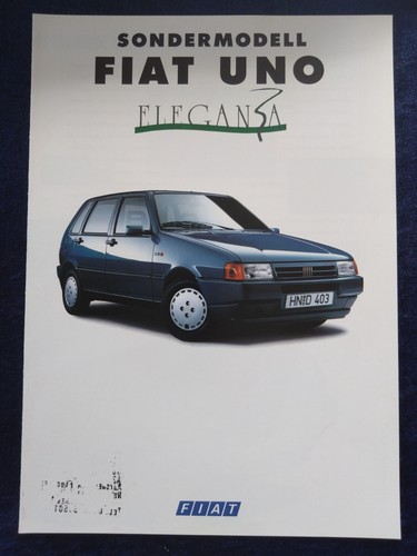 Fiat uno eleganza - fiat, prospekt