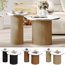 Runder Couchtisch Set m. 2