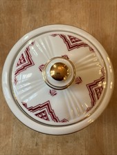 Große Deckeldose, Porzellan