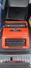 Retro Schreibmaschine – Privileg 350 T – Orange – mit Koffer
