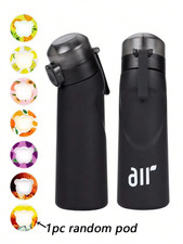 Air Water Bottle with 1 Flavor Drinking Bottle with Straw, Leak-Proof