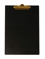 Holz Clipboard Schwarz A4 Mit Goldenem Clip