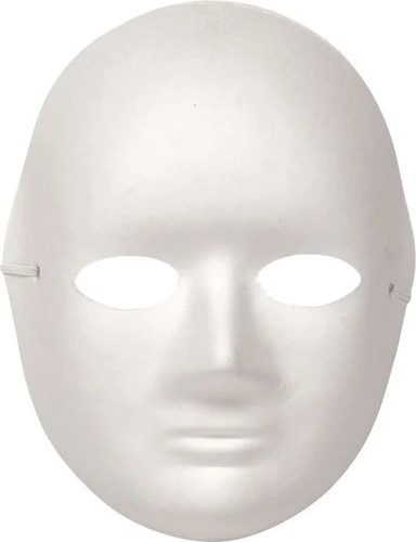 Glorex papp maske - frau, x