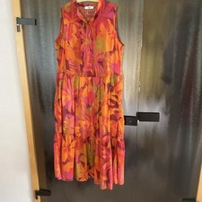 0039 ITALY-Sommerkleid- "Mila Long"-Florales Muster-Neu ,ohne Etikett 