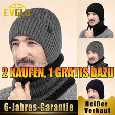 Wintermütze Strickmütze Winter Thermo Mütze Sportmütze Skimütze mit Ohrenklappen