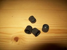 4 Auto-Ventilkappen aus Kunststoff, schwarz