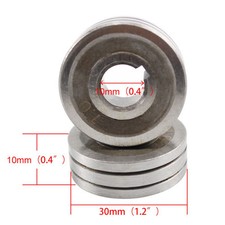 Schwei?zubeh?r-Set mit zwei Stahlantriebsrollen f??r verschiedene MIG-Gr??en