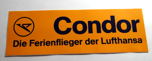 Werbe aufkleber condor die - condor,