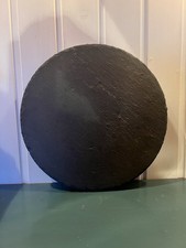 Schiefer-Servierplatte rund 30cm Schieferplatte Serviertafel Serviertablett groß