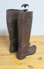 Geox Respira 38 Damen Lederstiefel Hochschaft Reiterstiefel Lederfutter