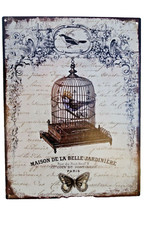 Landhaus Blechschild Wandbild