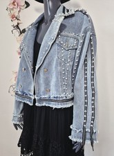 Rockige Jeansjacke im