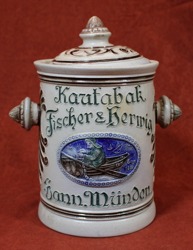 Antiker kautabak topf steingut - kautabak-topf,