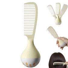 Tragbarer selbststehender Kamm,gewichtetem Standfuß steht aufrecht aufWaschtisch