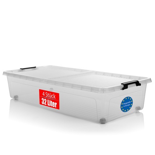 Unterbett aufbewahrungsbox - 4x,