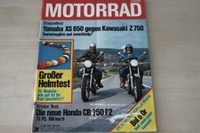 2) Motorrad 20/1977 - Honda CB 750 F2 mit 73PS im - Puch Cobra 4 T mit 2,6PS im