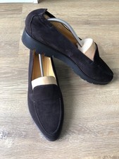 Trumans Damen Halbschuhe/Slipper Gr.38,5 Veloursleder Braun