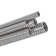 DN12 - DN32 Edelstahlwellrohr 1.4404 (V4A) Solarrohr Wellrohr Solarleitung Heizu