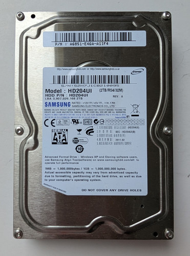 Samsung spinpoint hd204ui 2tb - samsung,