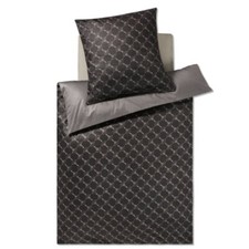 JOOP! Bettwäsche Cornflower Double 4083, Farbe Shiny Black 09, 135x200cm