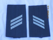 Bw-Rangschlaufen: Hauptgefreiter  ,Luftwaffe,weiß/blau
