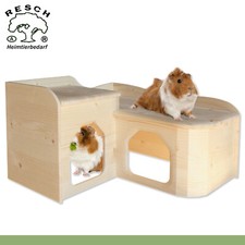 Resch 26 Meerschweinchen Landhaus Handgemacht Ratte Zwergkaninchen Haus Nest